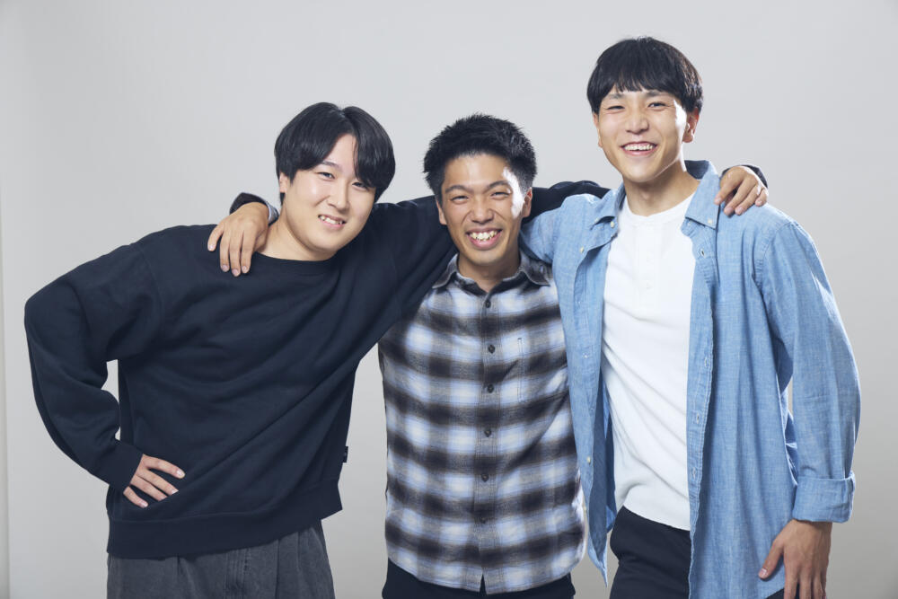 若手男子3人組！
